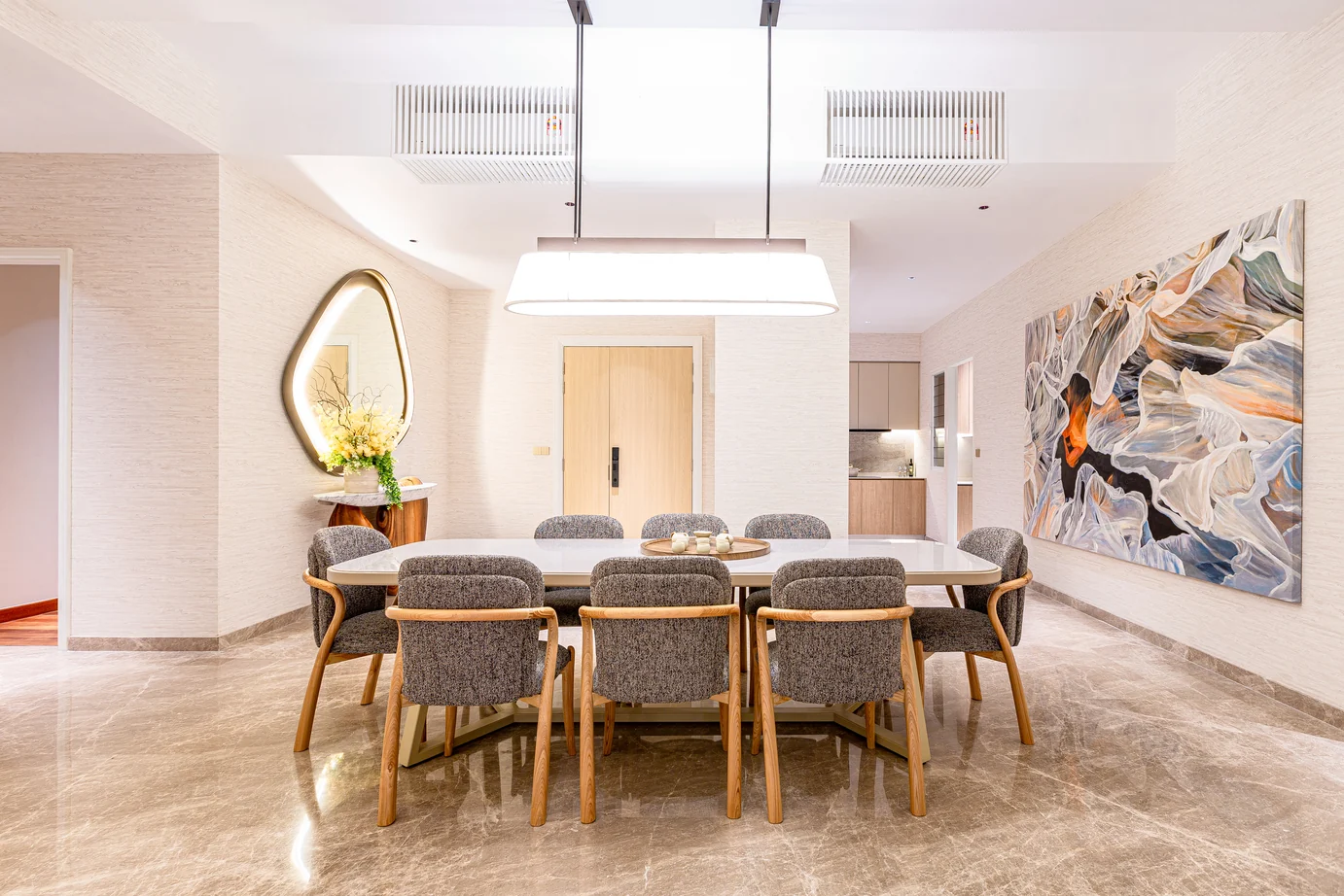 Cantonment Residence show unit dining area
