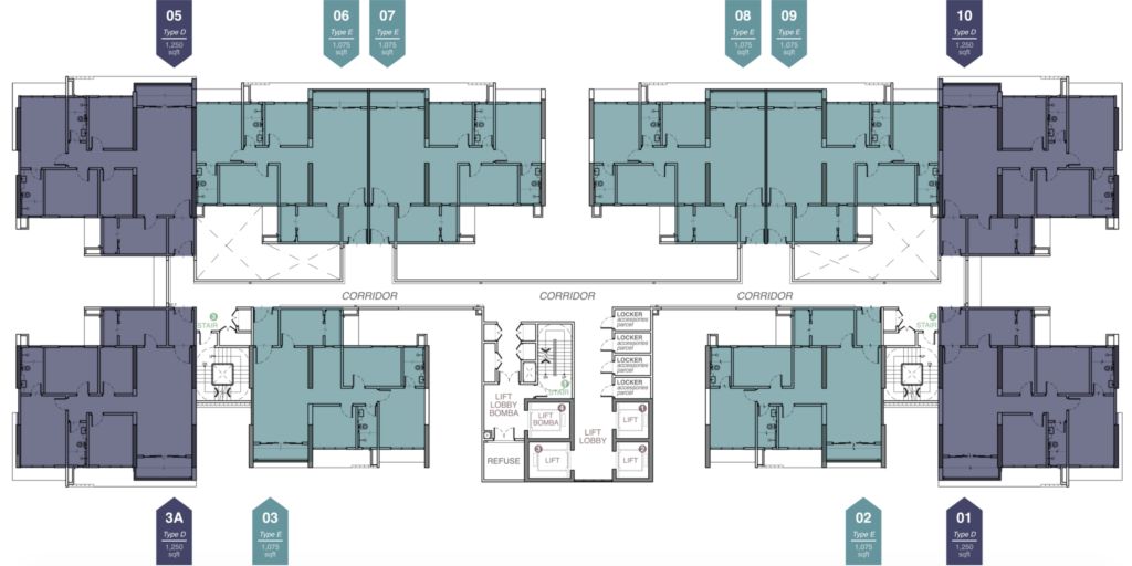 Goodwood Residence typical floor plan